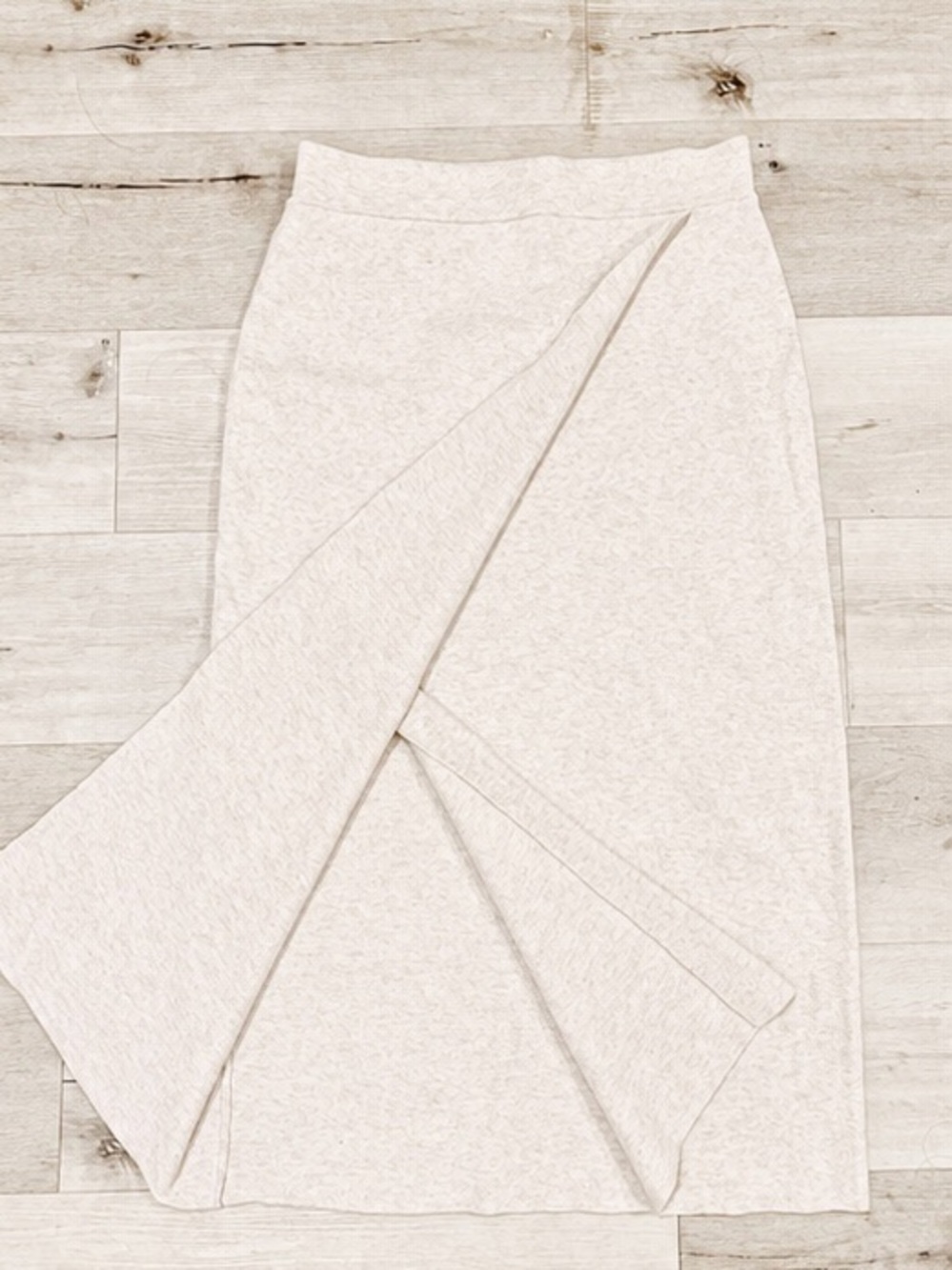 Cream Wrap-Front Midi Skirt - Picture 3 of 4